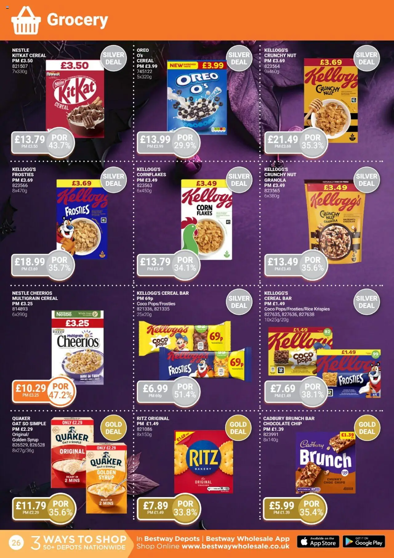 {H1} | Page: 26 | Products: Chocolate, Chips, Corn flakes, Bakery
