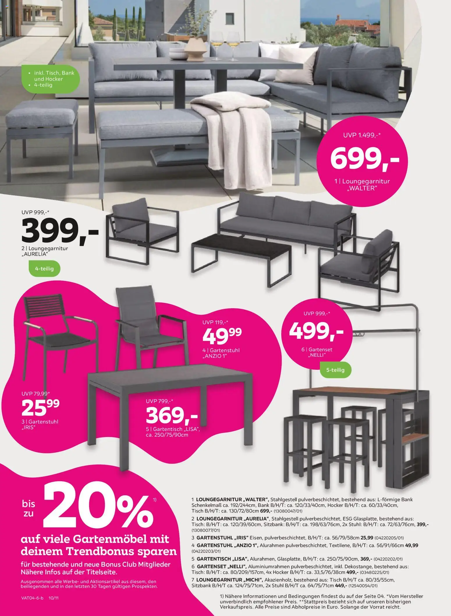 Mömax Prospekt aktuell gültig ab 30.03.2026 | Seite: 10 | Produkte: Tisch, Stuhl, Gartenmöbel