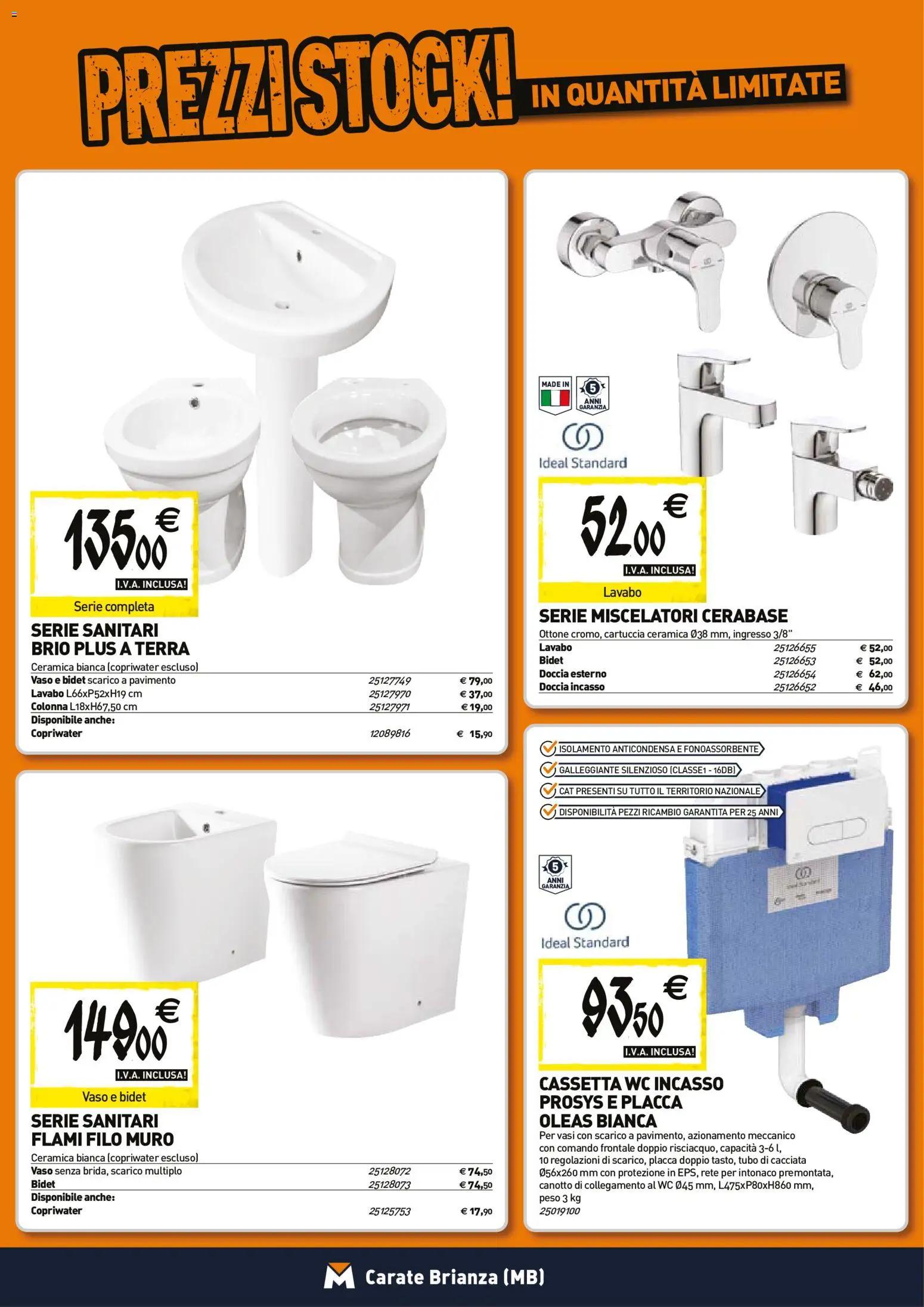 Volantino TECNOMAT del 26.03.2026 | Pagina: 4 | Prodotti: Pavimento, Doccia, Vaso, Terra