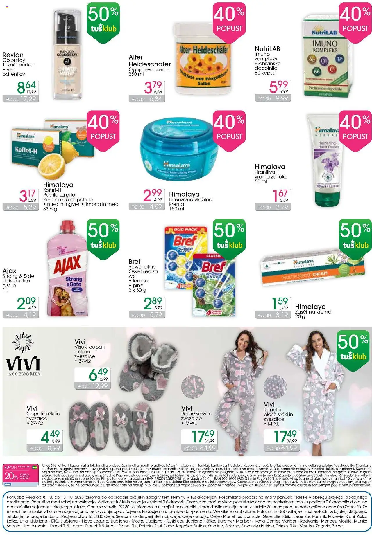 Novi Tuš drogerija katalog ponudbe – veljaven od 08.10.2025 | Stran: 4 | Izdelki: Krema, Krema za roke, Plasc, Limona
