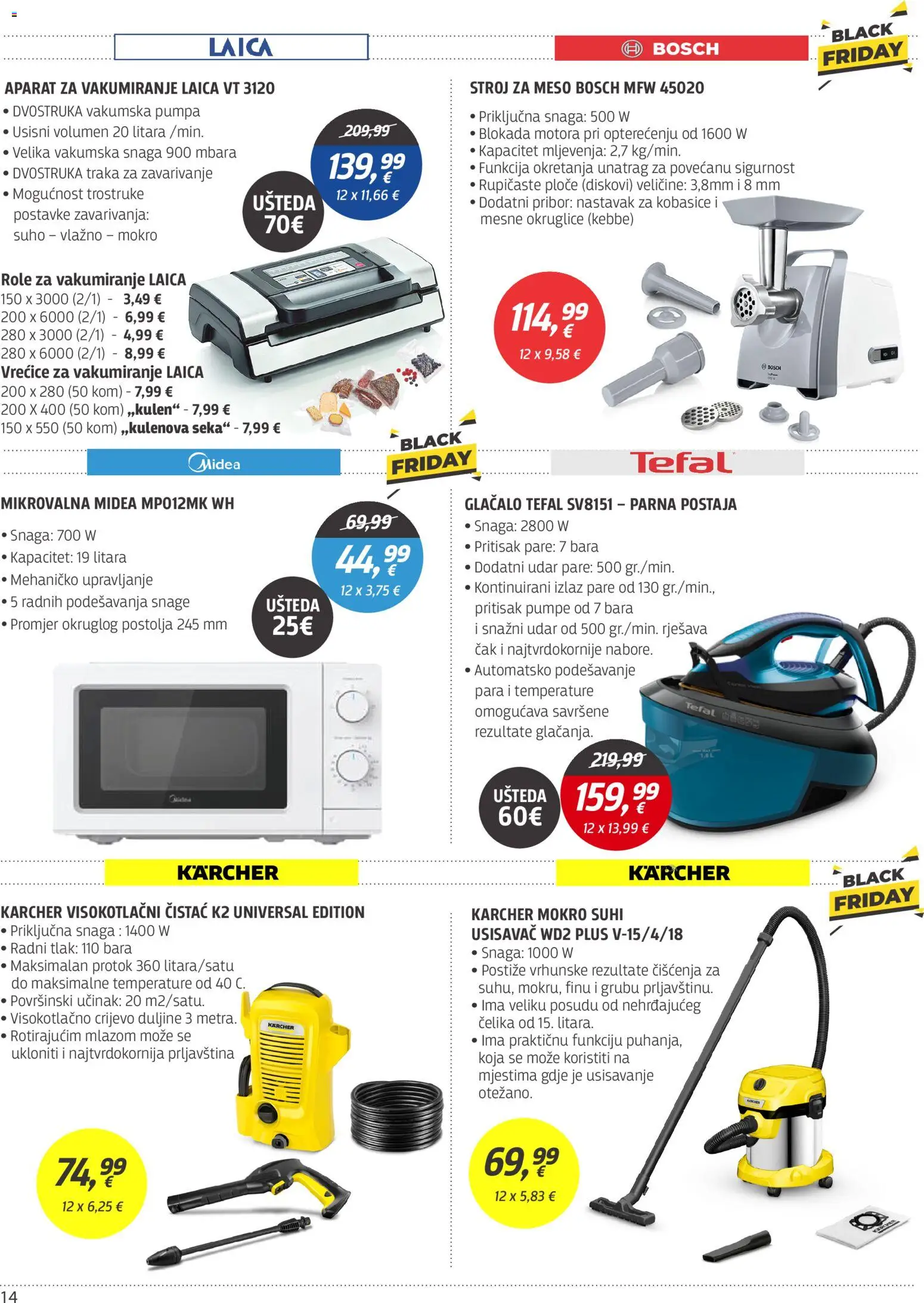 Centar Tehnike katalog | vrijedi od 03.11.2025 | Stranica: 14 | Proizvodi: Parna postaja, Okruglice, Role, Mesne okruglice