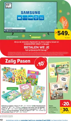 Carrefour folder week 14 - Voorbeeld van een folder van Carrefour, geldig van 01.04.2026 | Pagina: 42 | Producten: Televisie, Puzzel