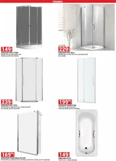 Merkury Market leták platný od 01.04.2026 | Strana: 5 | Produkty: Sprchové dvere, Sprchový kút, Vaňa, Dvere
