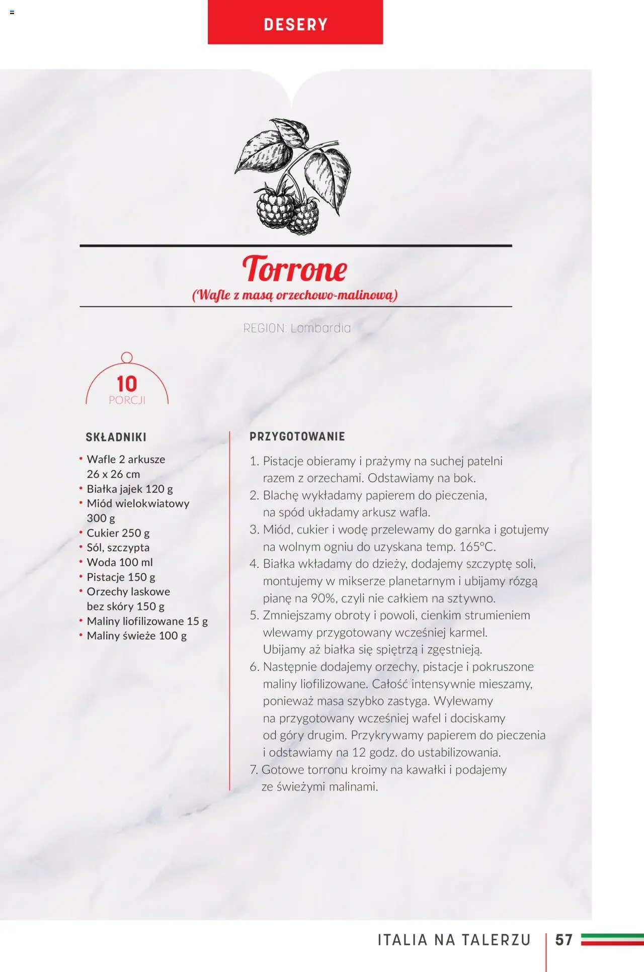 Makro Gazetka - Ebook kuchnia włoska od 16.05.2023 | Strona: 57 | Produkty: Wafle, Orzechy, Woda, Cukier