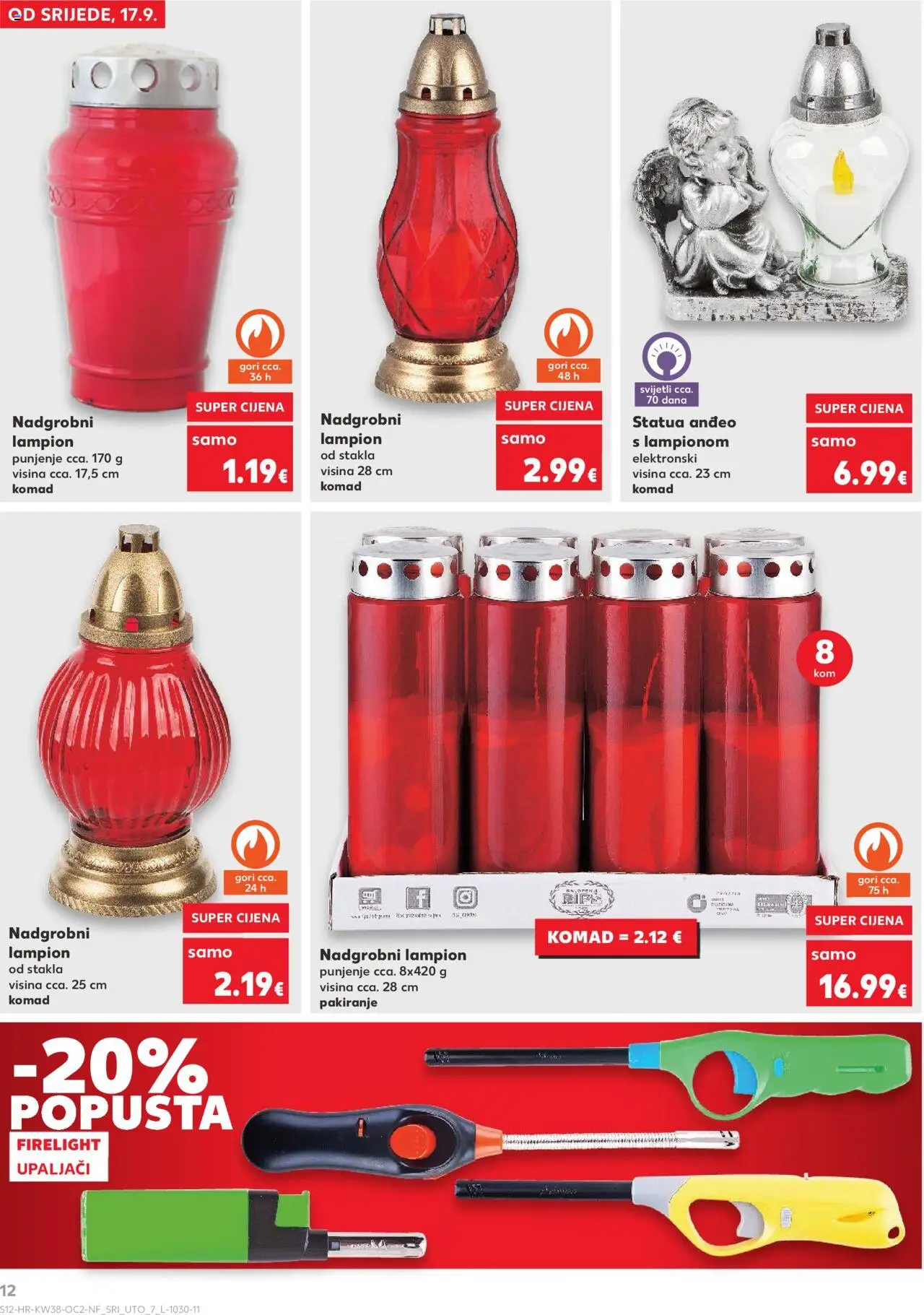 Kaufland katalog | vrijedi od 17.09.2025 | Stranica: 12 | Proizvodi: Lampion