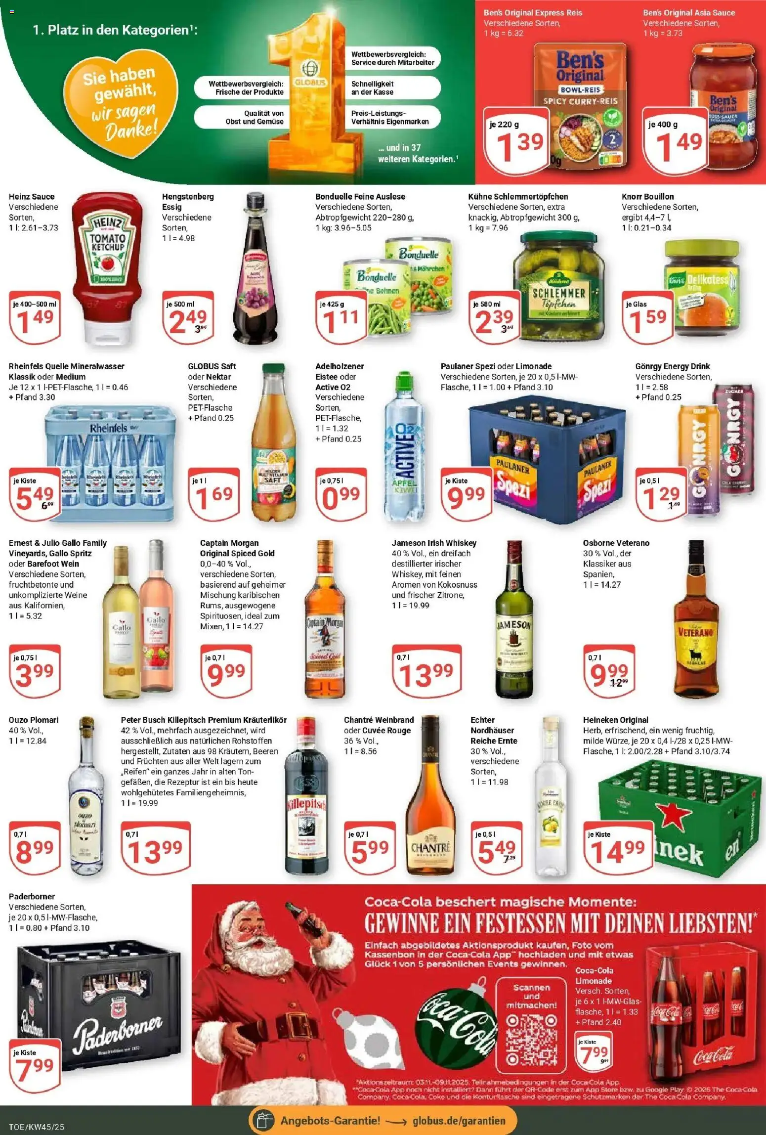 Globus prospekt Tönisvorst	 – gültig ab 02.11.2025 | Seite: 3 | Produkte: Knorr, Gemüse, Obst, Ouzo plomari