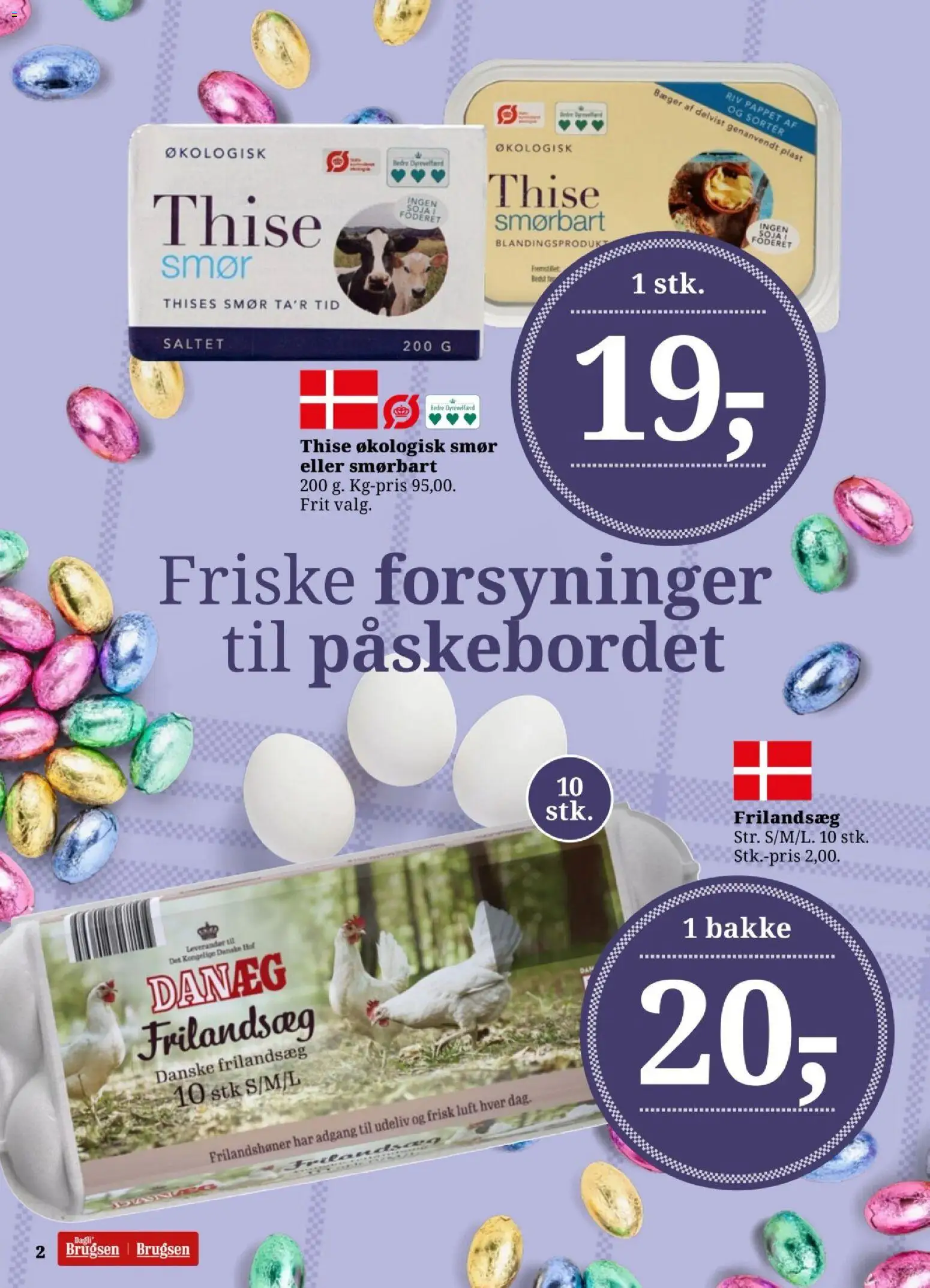 Dagli'Brugsen tilbudsavis – gyldig fra 02.04.2026 | Side: 2 | Produkter: Smør