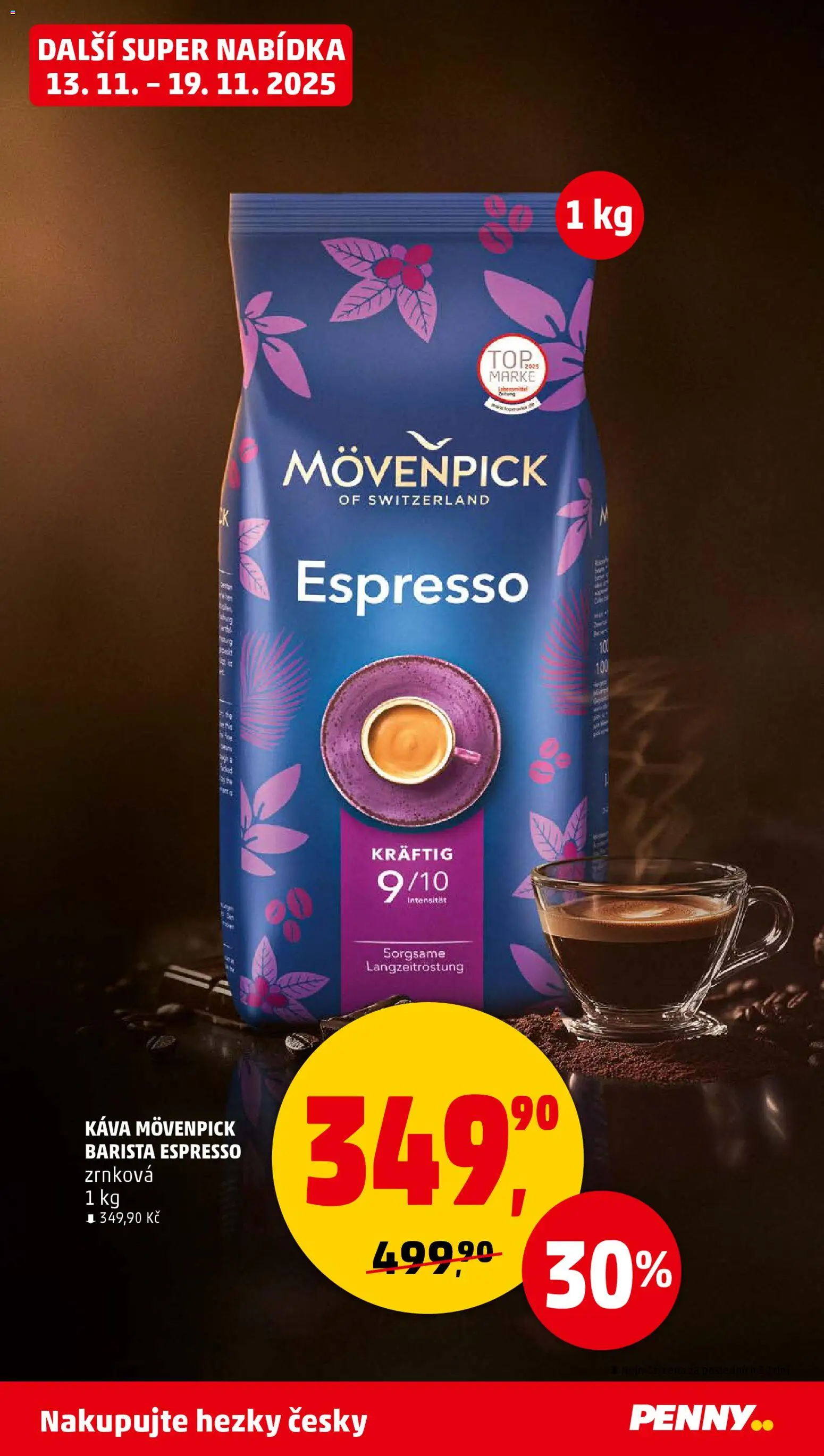Penny Market leták - Čtvrtečník od 13.11.2025 | Strana: 31 | Produkty: Káva, Káva Mövenpick