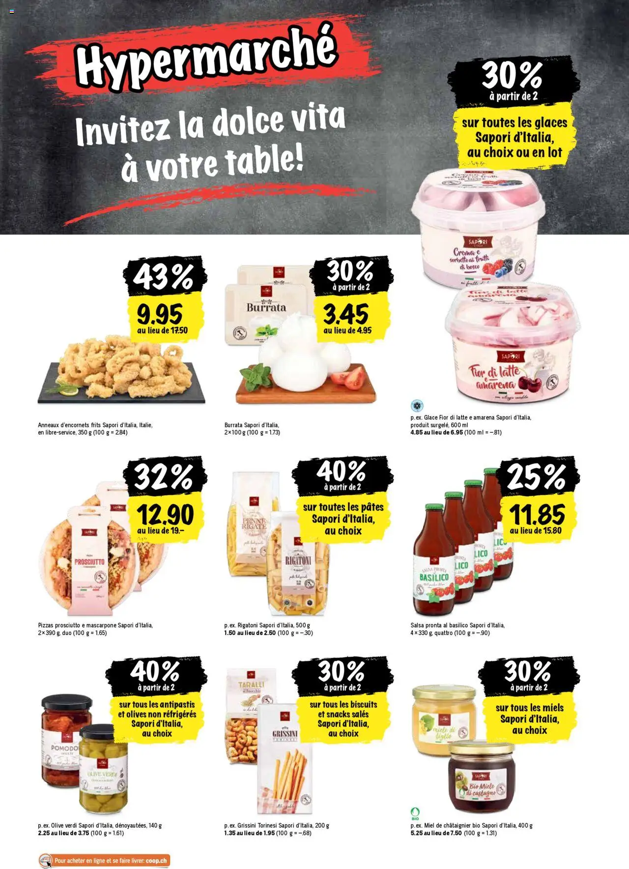 Coop - Les actions de la semaine – gültig ab 23.10.2025 | Seite: 23 | Produkte: Glace, Fennikel, Pizza, Miele