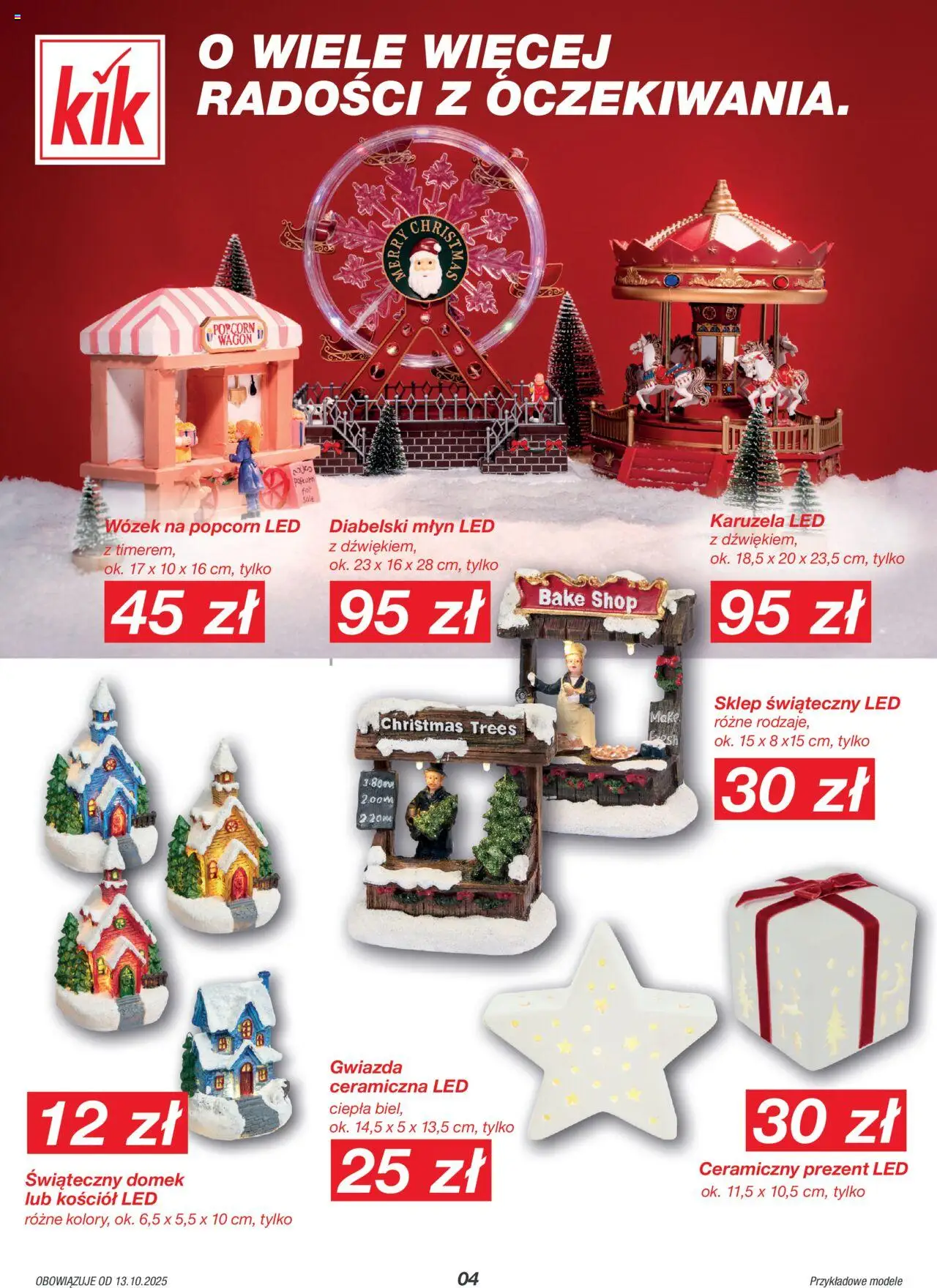 Kik Gazetka od 13.10.2025 | Strona: 4 | Produkty: Por, Popcorn