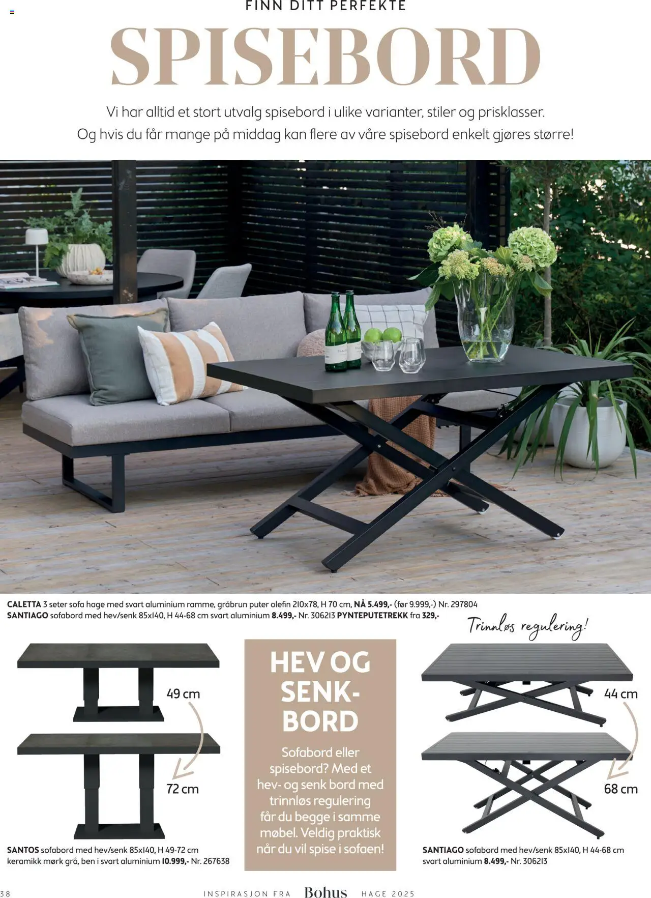  | Side: 38 | Produkter: Spisebord, Sofa, Bord