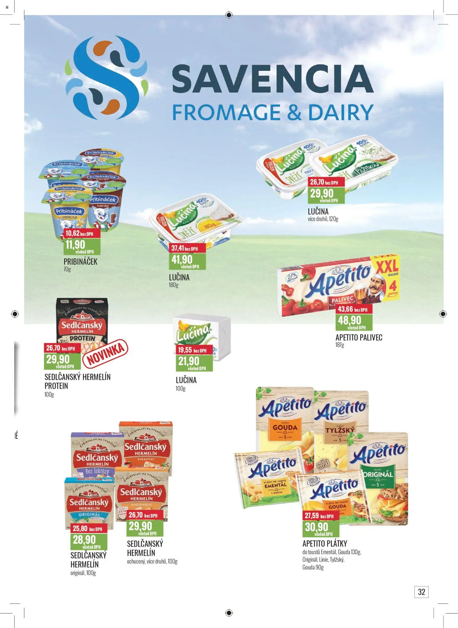 Ratio leták od 01.11.2025 | Strana: 33 | Produkty: Ementál, Gouda, Lučina, Hermelín