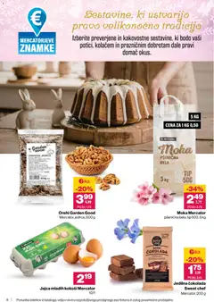 Mercator katalog akcije – veljaven od 19.03.2026 | Stran: 8 | Izdelki: Moka, Jajca, Cokolada