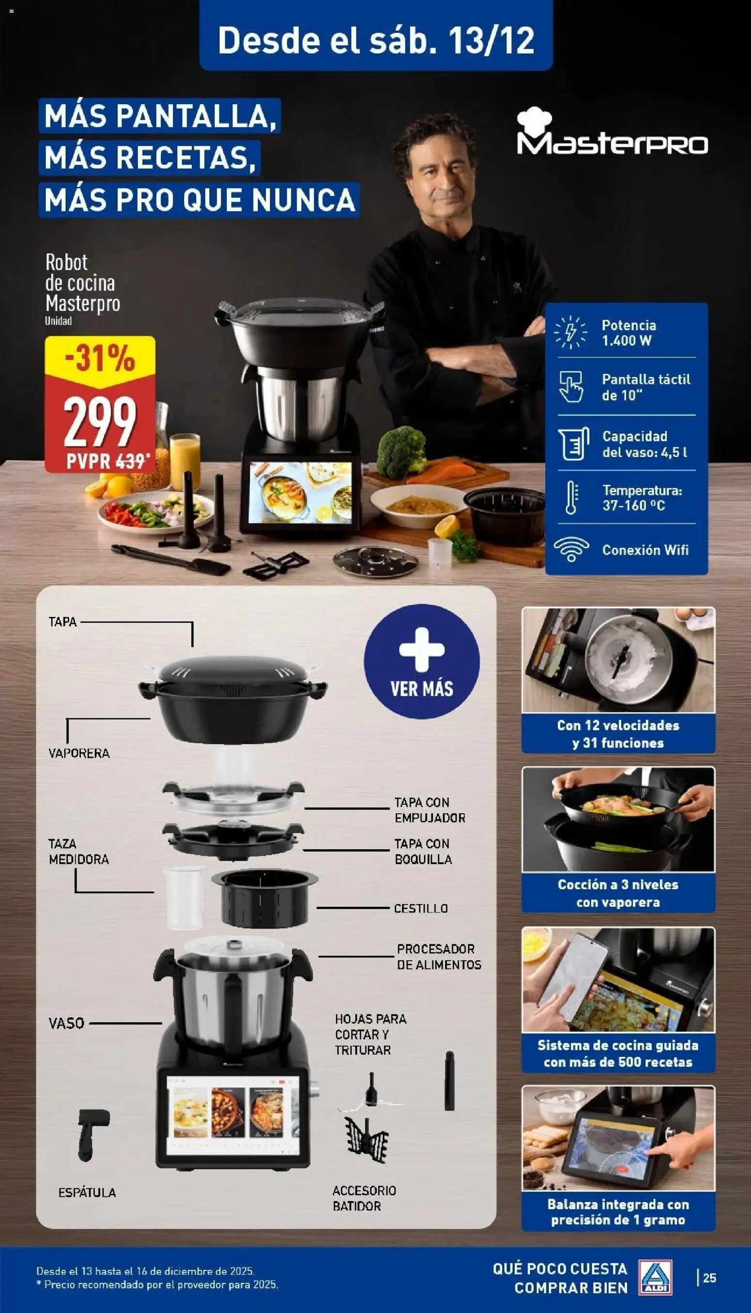 Aldi folleto Canarias │ válido desde el 08.12.2025 | Página: 25 | Productos: Cocina, Robot, Κούβα