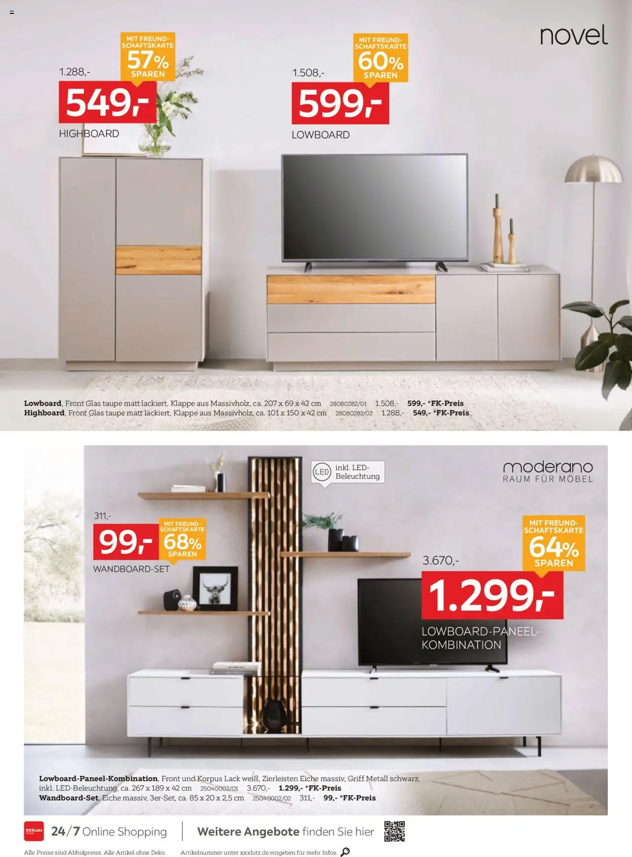 XXXL Lutz Prospekt 	 – gültig ab 08.09.2025 | Seite: 16 | Produkte: Lowboard, HIghboard