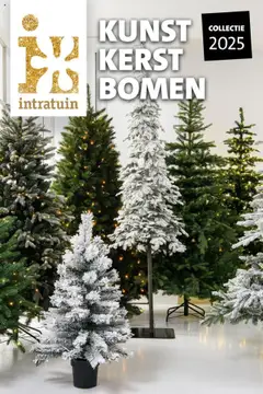 Intratuin - Kunstkerstbomencatalogus 2025 - Voorbeeld van een folder van Intratuin, geldig van 09.10.2025