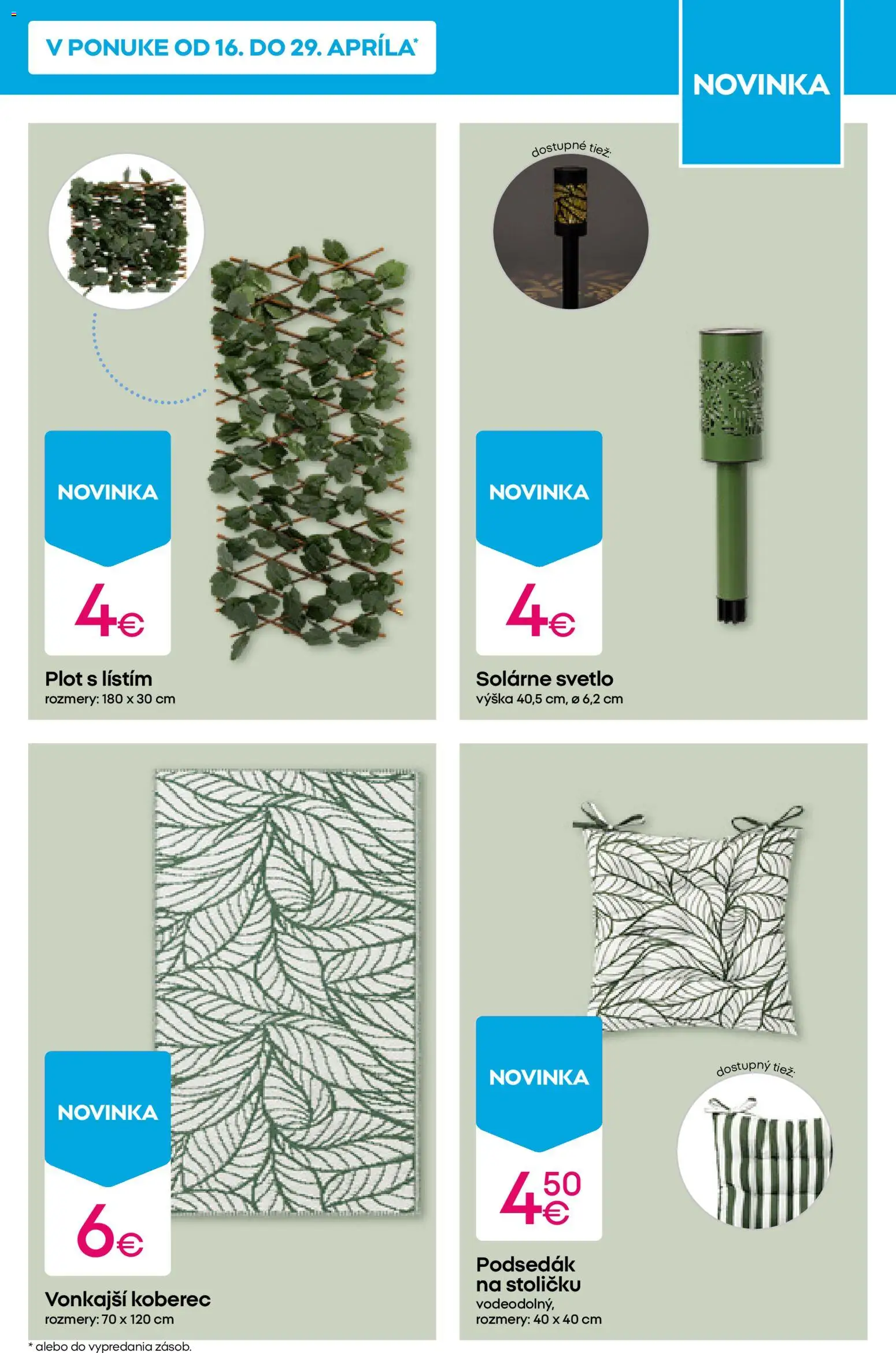 Nové Pepco akcie – leták je platný od 23.04.2026 | Strana: 13 | Produkty: Koberec, Svetlo