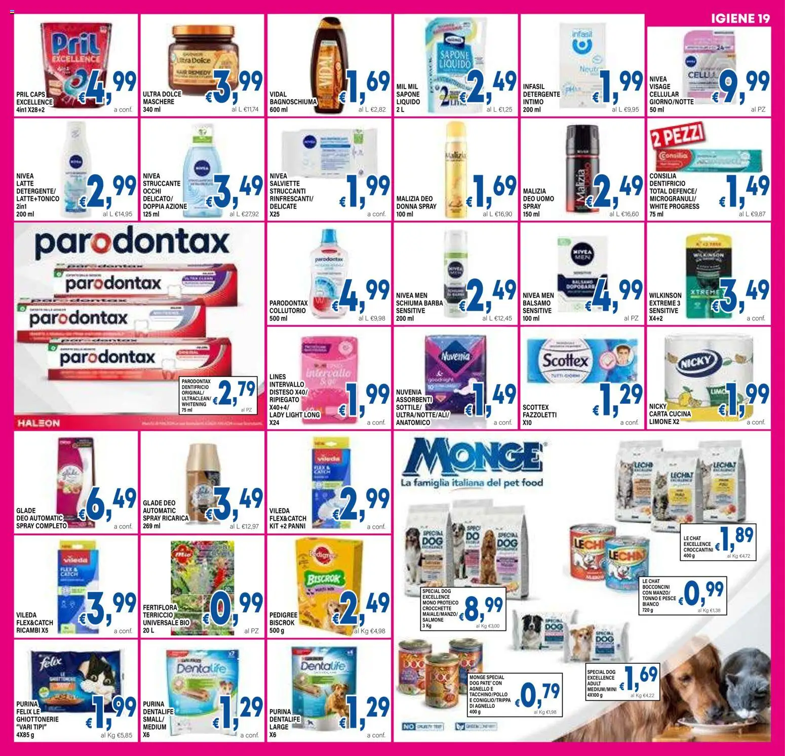 Volantino DEM del 07.04.2026 | Pagina: 19 | Prodotti: Collutorio, Tonno, Terriccio, Agnello