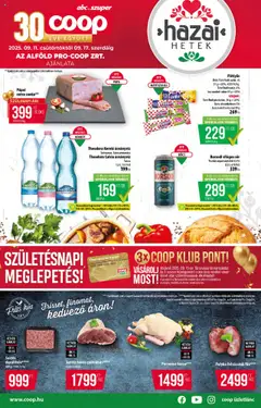 COOP - Abc & szuper / Alföld Pro-Coop Zrt. - amely érvényes a következő dátumtól: 11.09.2025