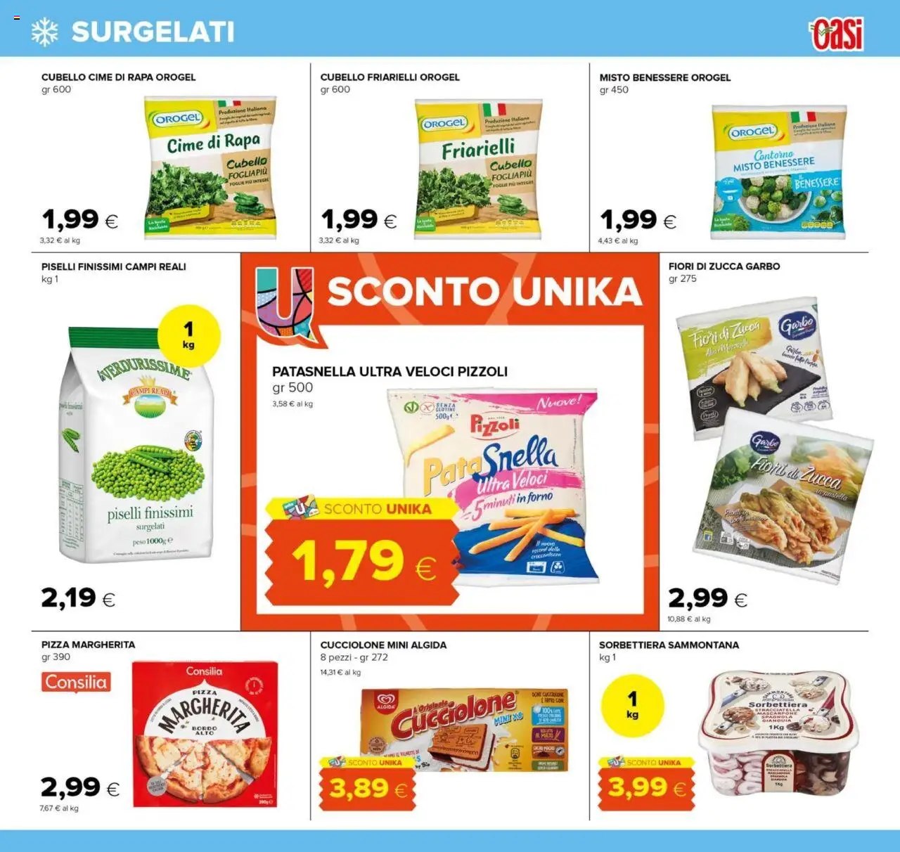 Volantino Oasi del 13.09.2025 | Pagina: 13 | Prodotti: Zucca, Piselli, Forno, Mascarpone