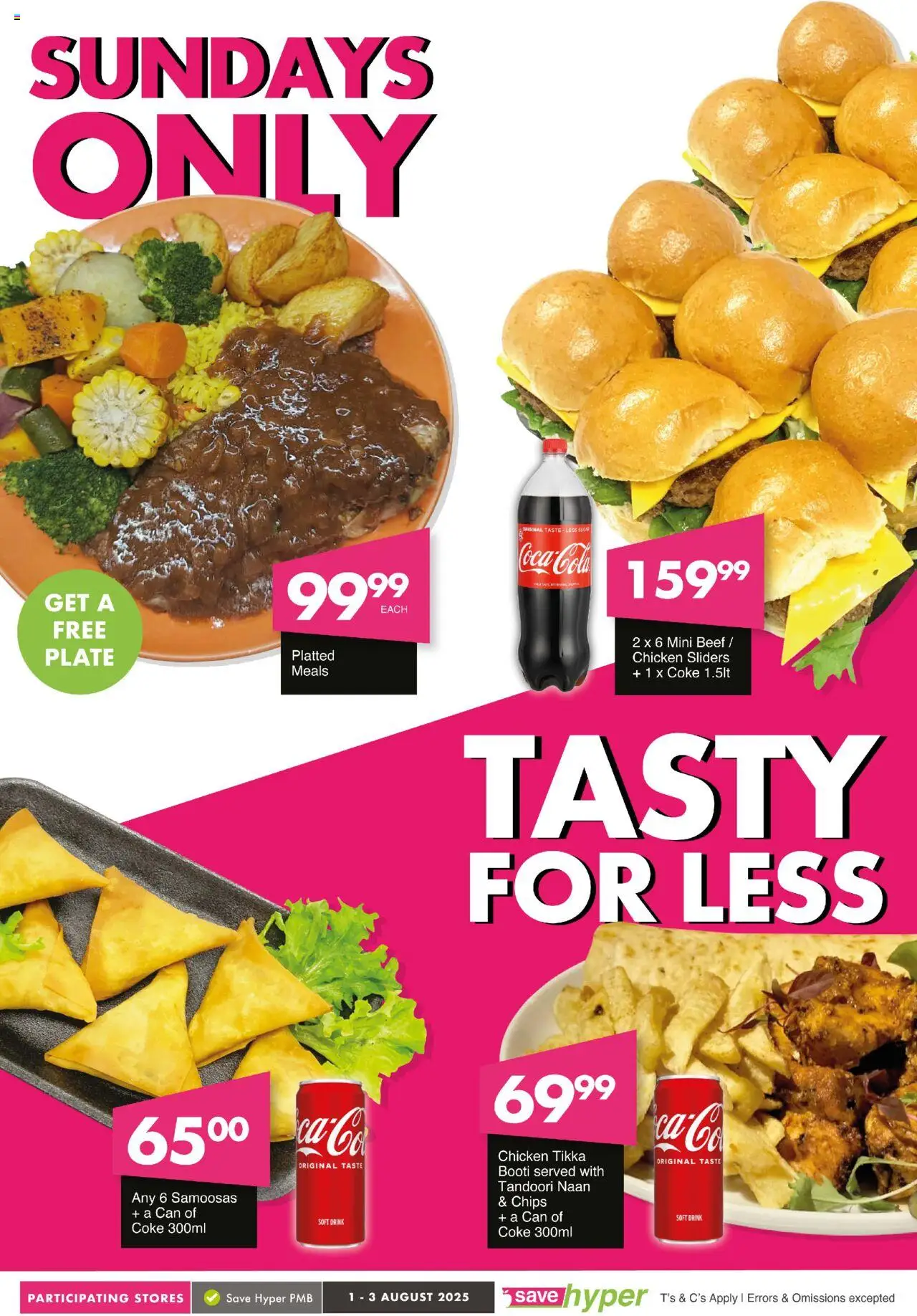 Save Weekend WOW │ valid from 01.08.2025 | Page: 10 | Products: Plate, Coke, Chicken, Sugar