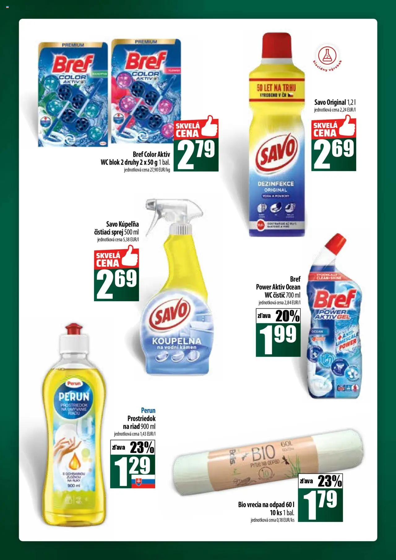 Nové COOP Jednota akcie – leták je platný od 09.10.2025 | Strana: 56 | Produkty: Kúpelňa, Wc, Savo, Wc blok