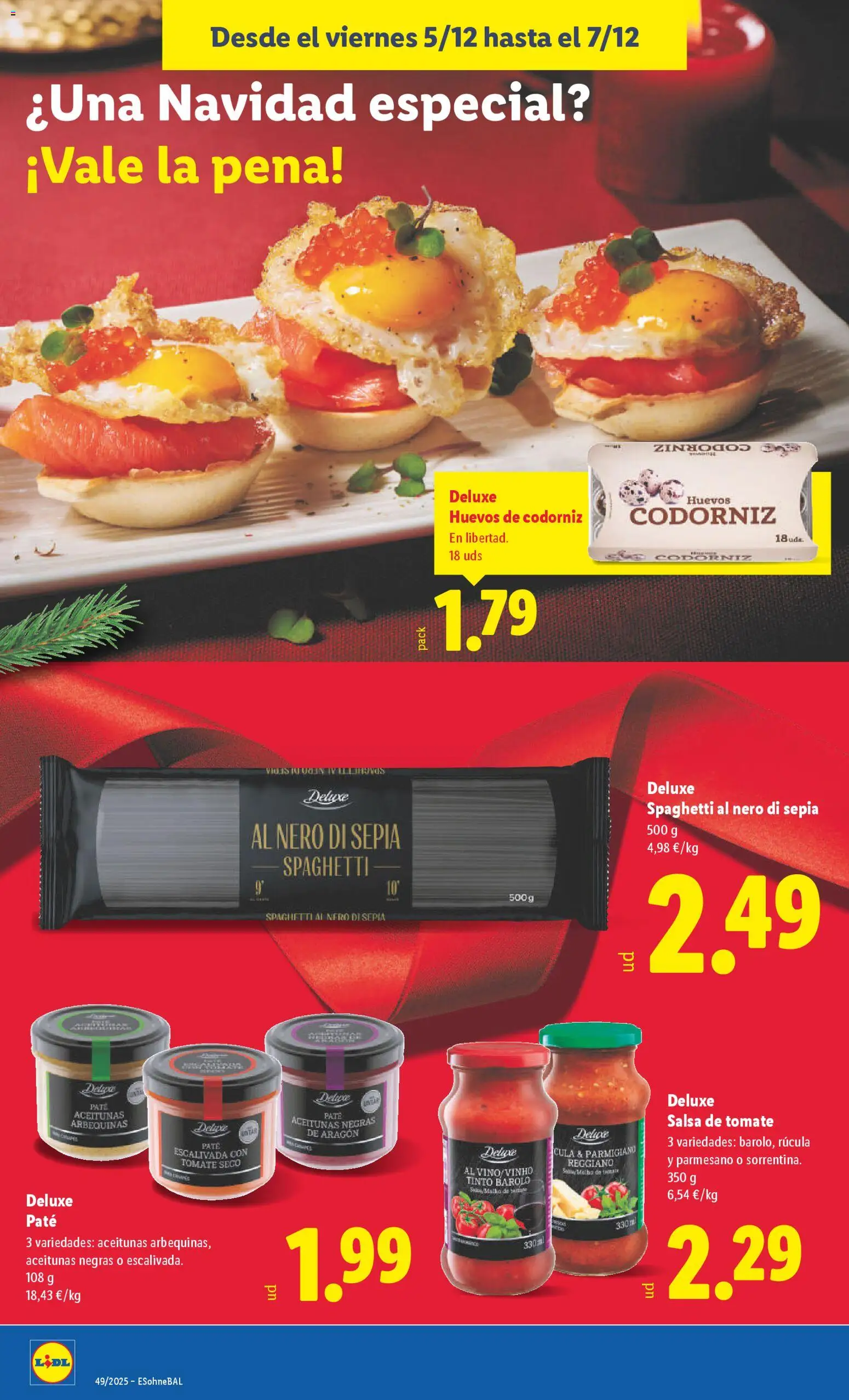 Lidl folleto │ válido desde el 01.12.2025 | Página: 44 | Productos: Huevos, Paté, Salsa de tomate, Laptop
