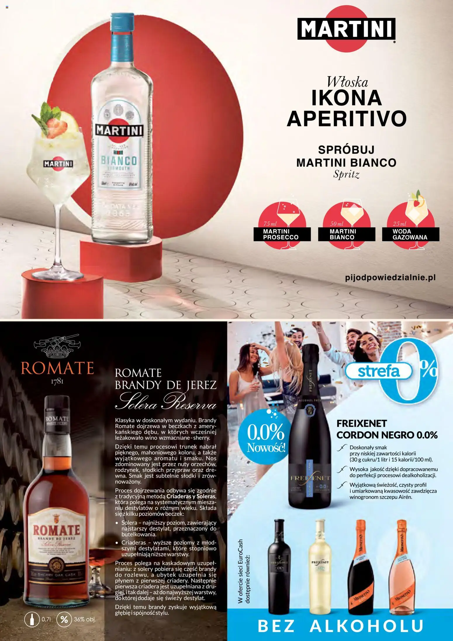 Eurocash Gazetka - Czas Świętowania od 03.11.2025 | Strona: 39 | Produkty: Martini, Prosecco, Woda, Martini Bianco