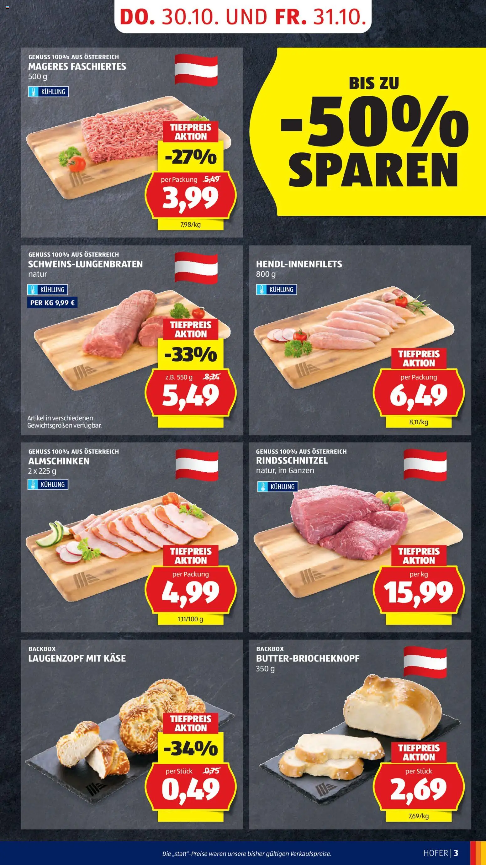Hofer Flugblatt gültig ab 30.10.2025 | Seite: 5 | Produkte: Käse