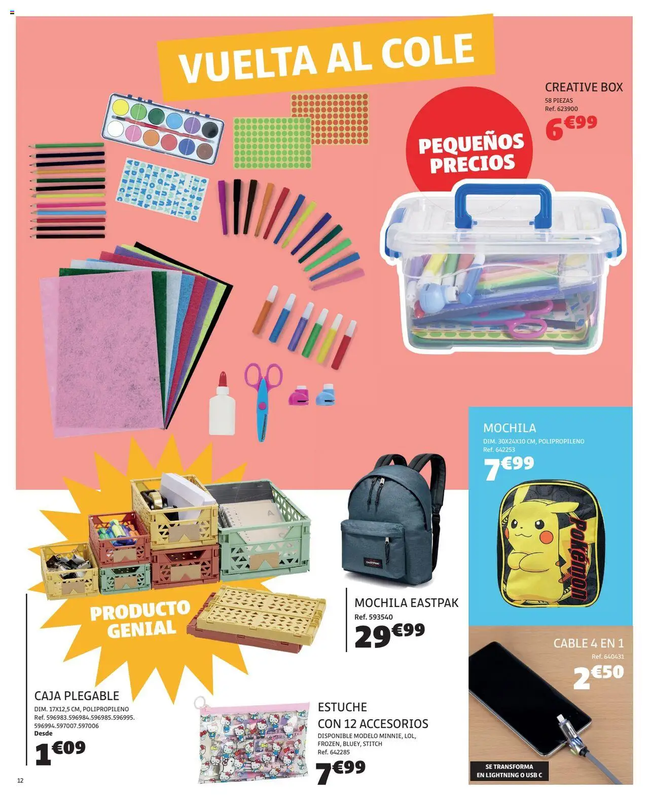 GiFi folleto │ válido desde el 19.08.2025 | Página: 12 | Productos: Mochila, Cable, USB, Caja