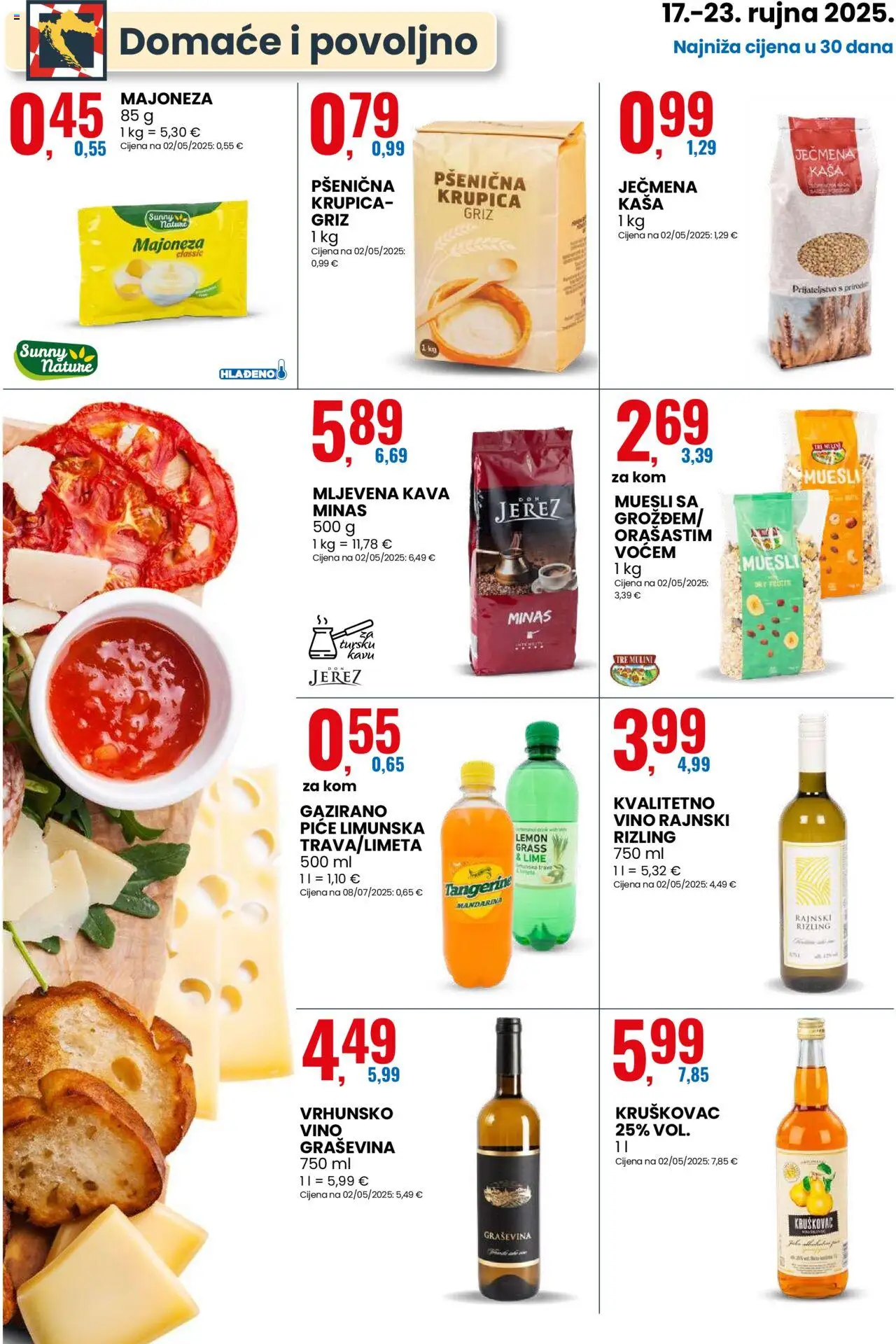 Eurospin katalog | vrijedi od 17.09.2025 | Stranica: 4 | Proizvodi: Mljevena kava, Mandarina, Kava, Vino