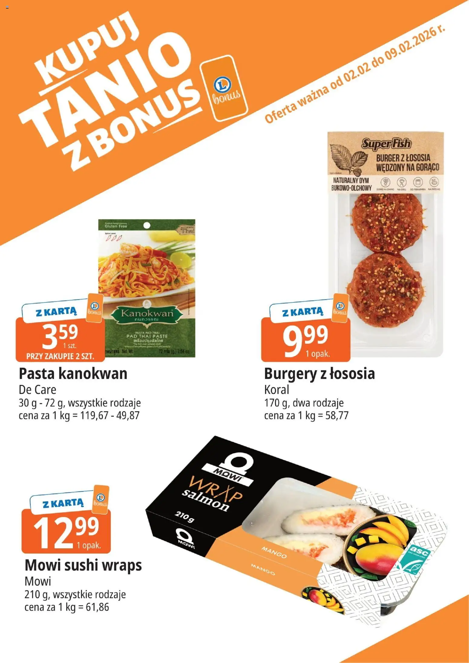 E.Leclerc Gazetka - Radom od 02.02.2026 | Strona: 5 | Produkty: Mango, Karta, Sushi