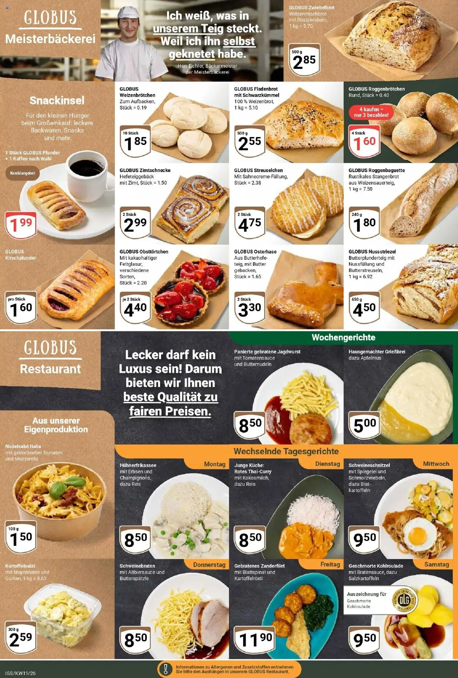 Globus prospekt Isserstedt	 – gültig ab 09.03.2026 | Seite: 5 | Produkte: Butter, Kaffee, Kartoffeln, Erbsen