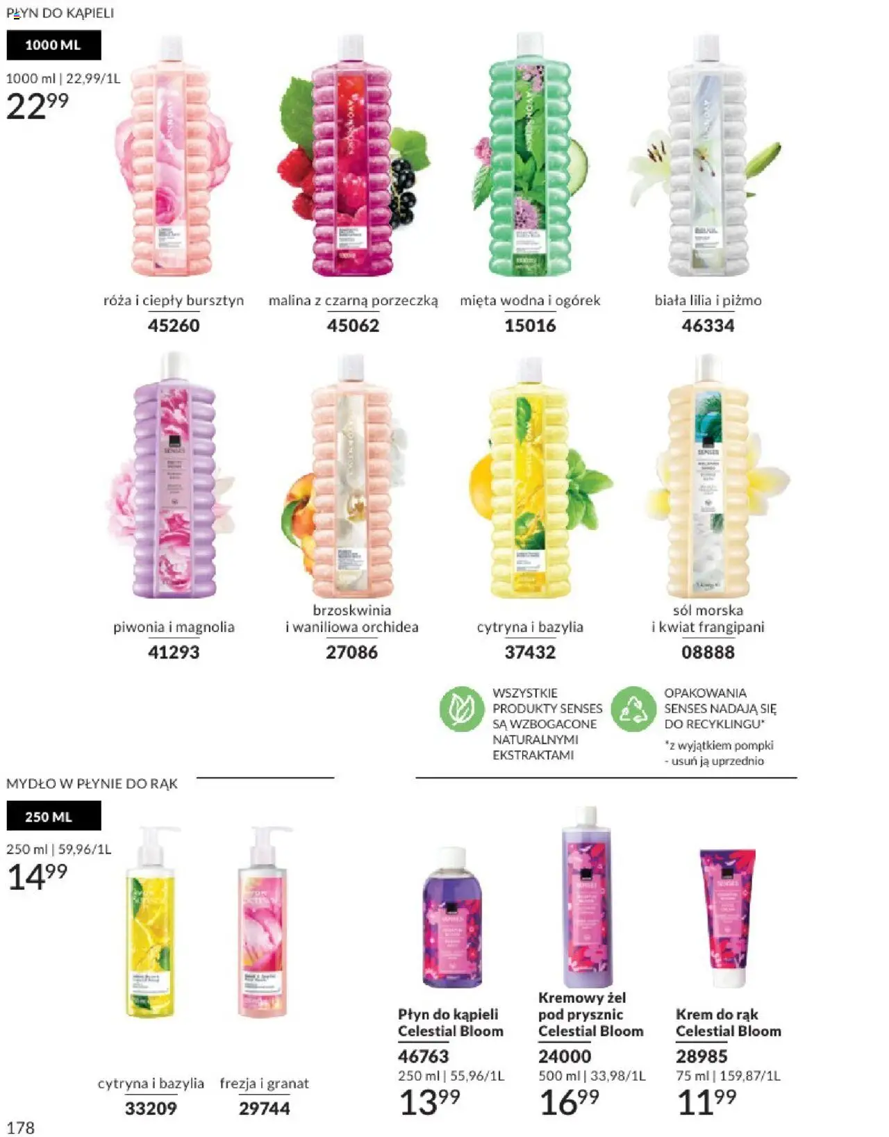 Avon Katalog 07 2025 od 01.07.2025 | Strona: 178 | Produkty: Malina, Płyn do kąpieli, Mięta, Żel pod prysznic