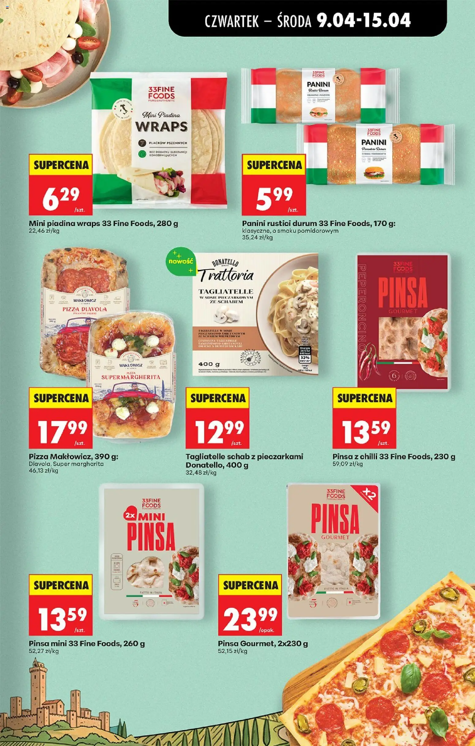 Biedronka Polsko leták - Codziennie niskie ceny od 09.04.2026 | Strana: 51 | Produkty: Gourmet, Pizza, Pinsa