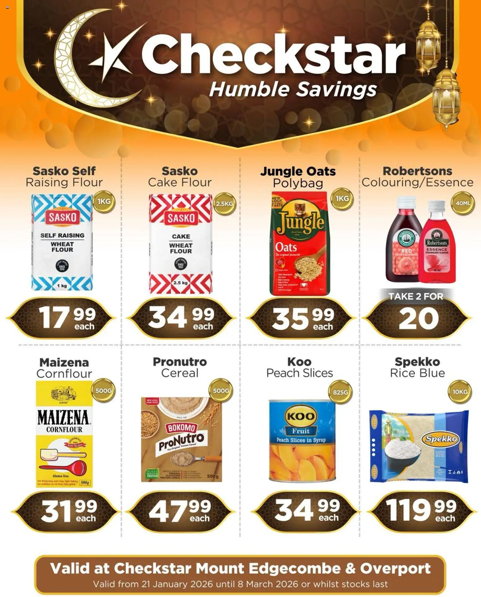 New Check Star catalogue – valid from 21.01.2026 | Page: 8 | Products: Cake, Flour, Oats, Syrup