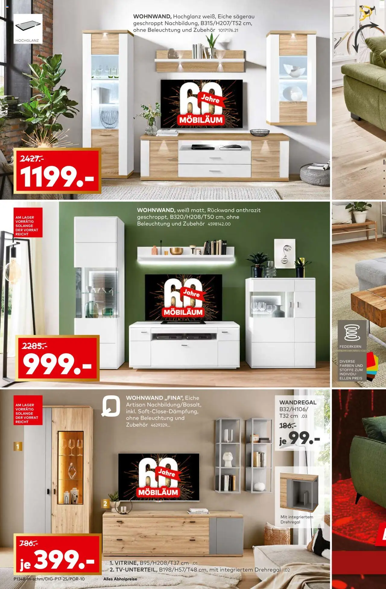 Porta! Prospekt 	 – gültig ab 08.09.2025 | Seite: 8 | Produkte: Wohnwand, Wandregal
