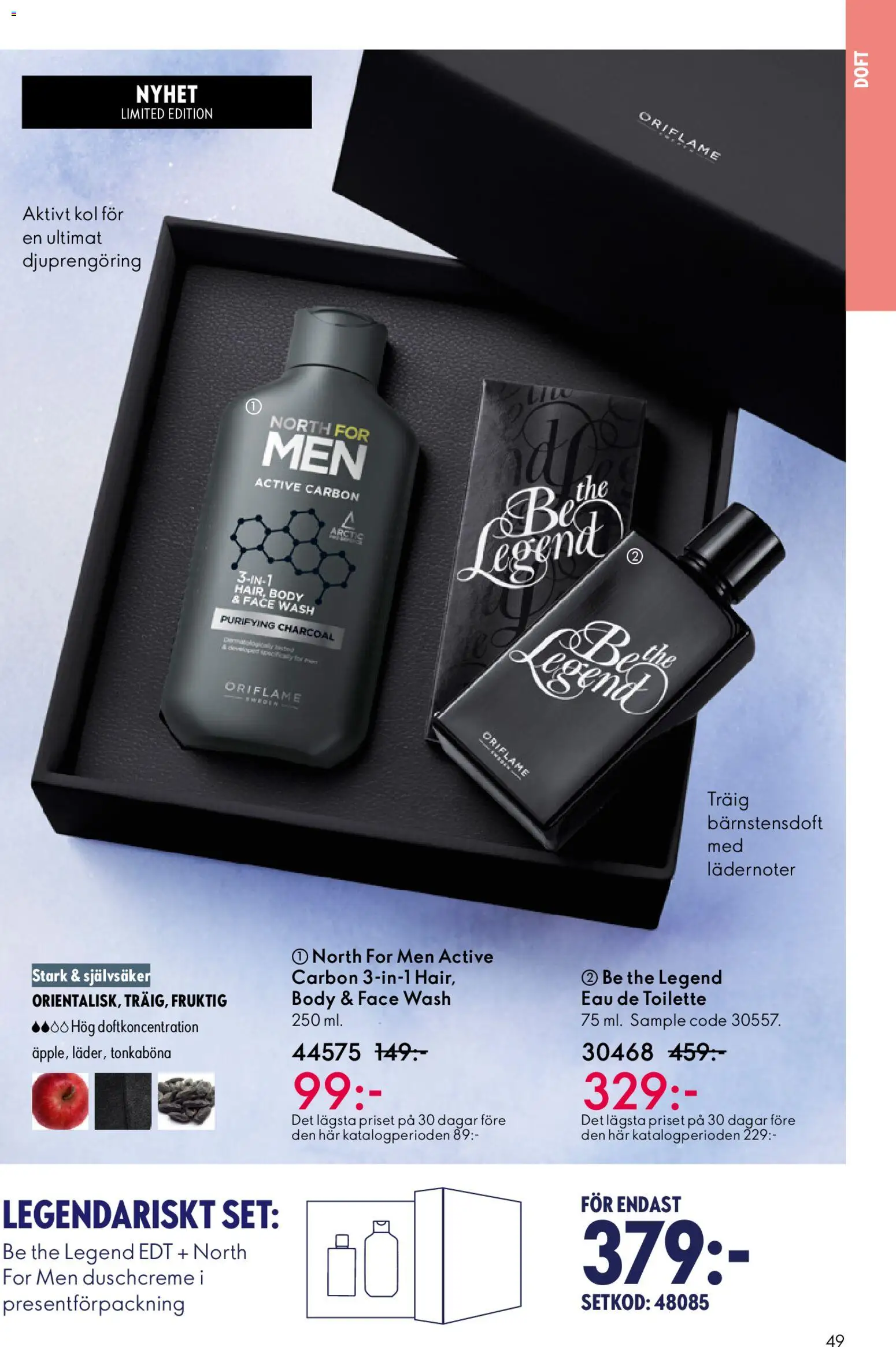 Oriflame reklamblad aktuell från 19.11.2025 | Sida: 49 | Produkter: Doft, Eau de toilette, Set
