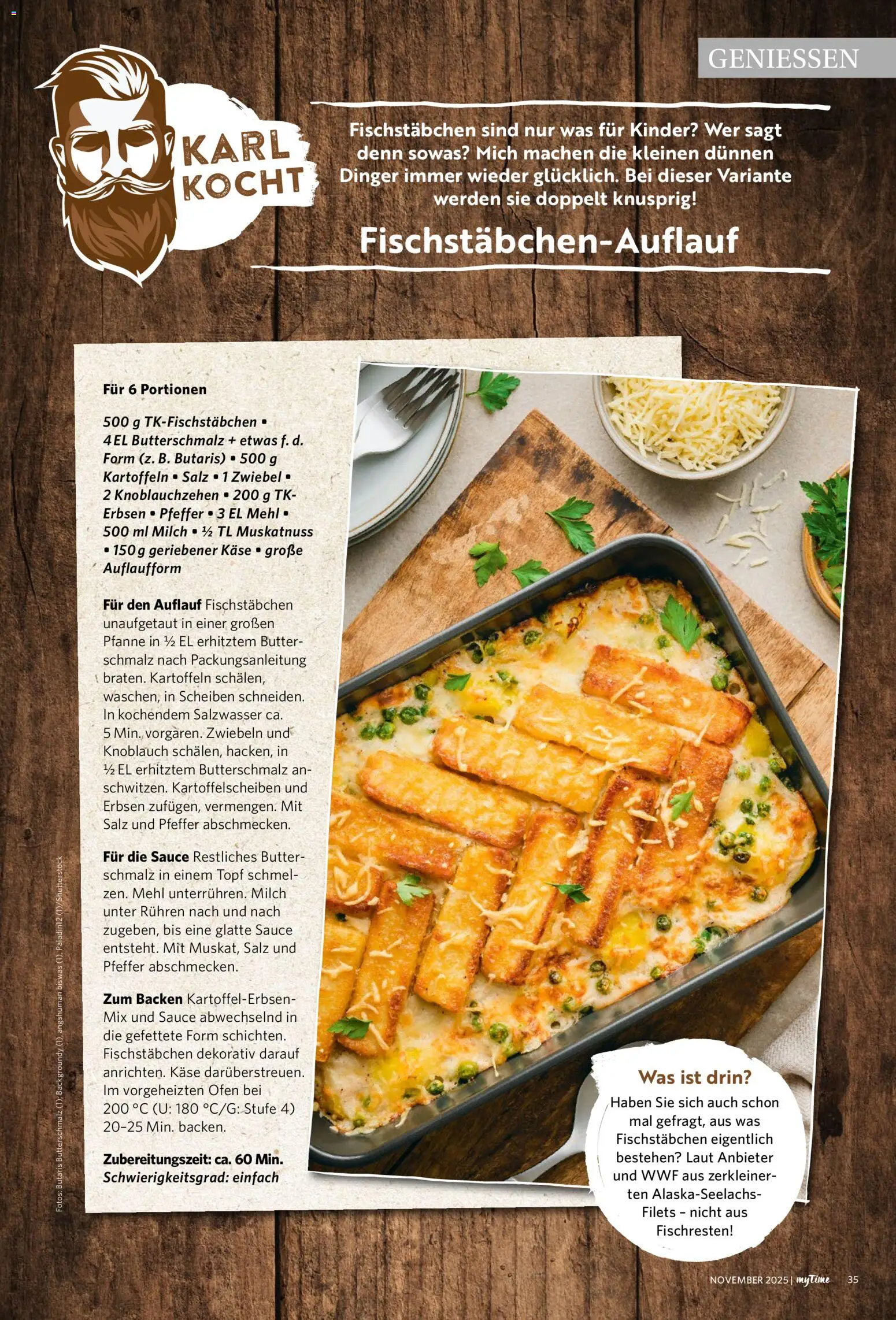 Famila Nordwest  myTime November 2025 – gültig ab 01.11.2025 | Seite: 35 | Produkte: Ofen, Fischstabchen, Pfeffer, Erbsen