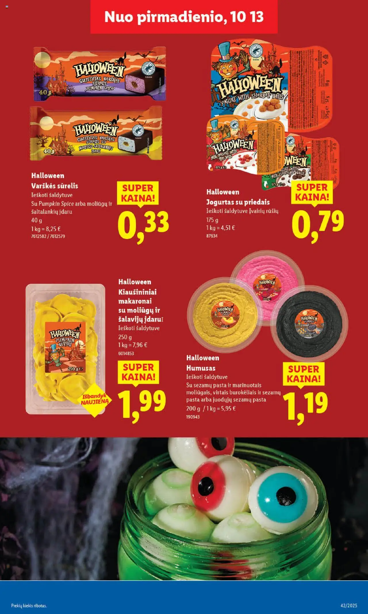 LIDL akcijos nuo 13.10.2025 | Puslapis: 23 | Prekių: Sūrelis, Jogurtas, Makaronai