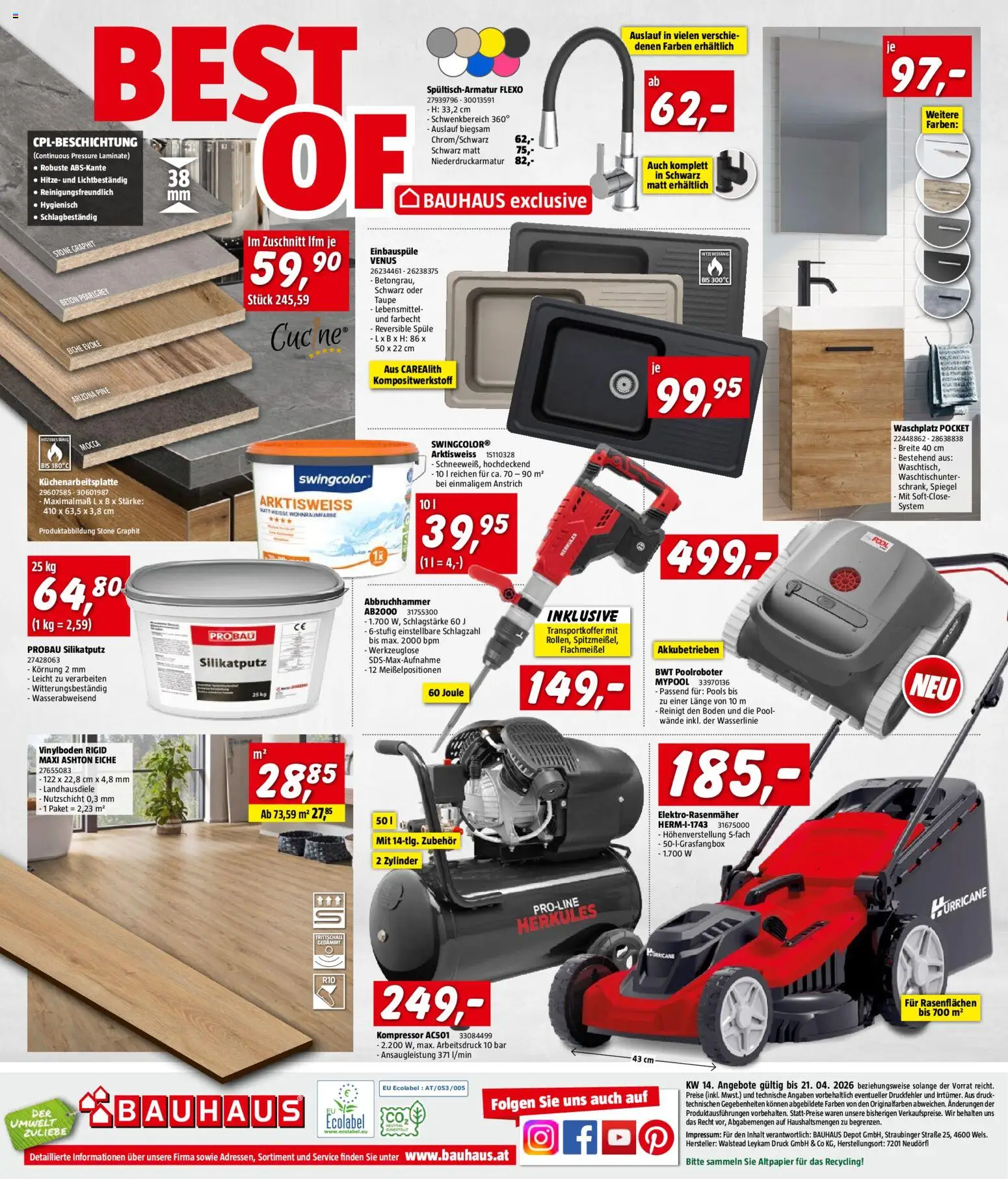 Bauhaus Prospekt aktuell gültig ab 01.04.2026 | Seite: 32