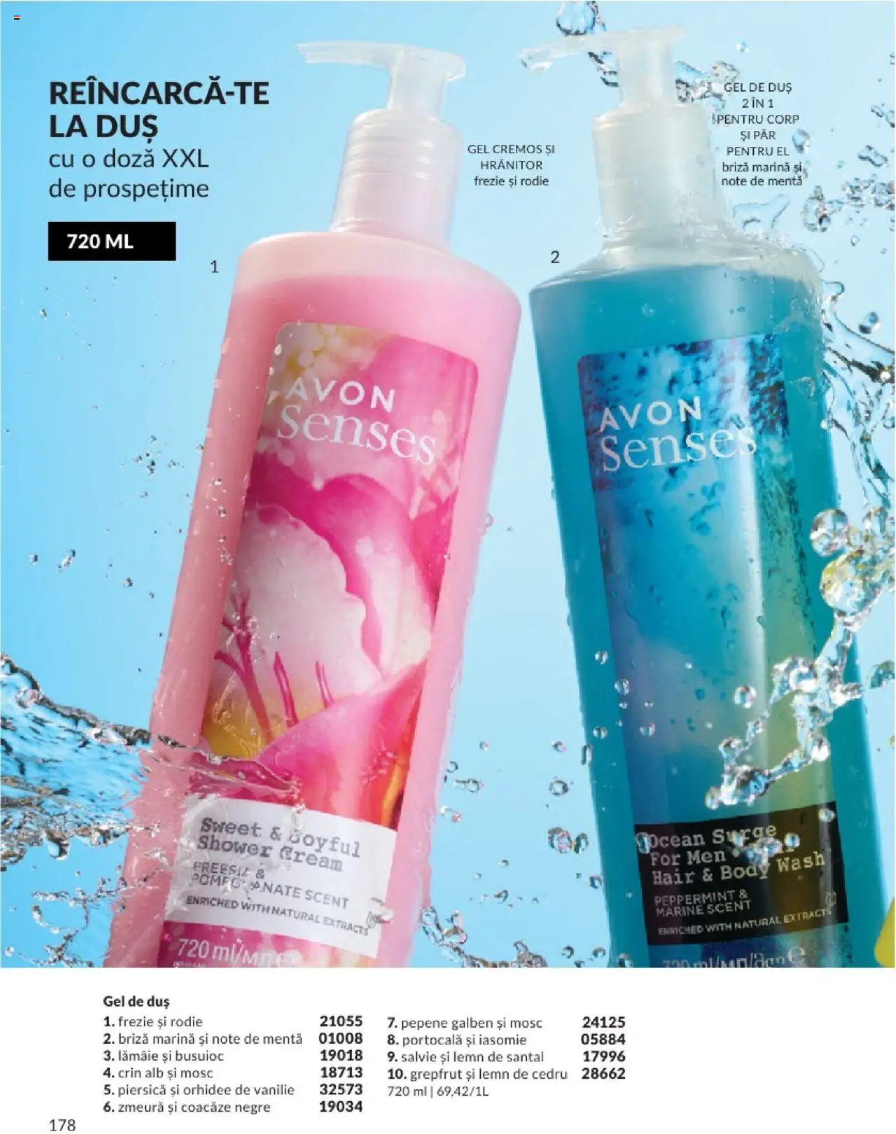 Catalog Avon - 08 2025 – valabil de la 01.08.2025 | Pagină: 178 | Produse: Pepene Galben, Zmeură, Orhidee, Lămâie