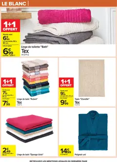 Carrefour - Prévisualisation de Carrefour Les promos du quotidien valide à partir de 15.12.2025 | Page: 46 | Produits: Peignoir, Eponge, Tapis
