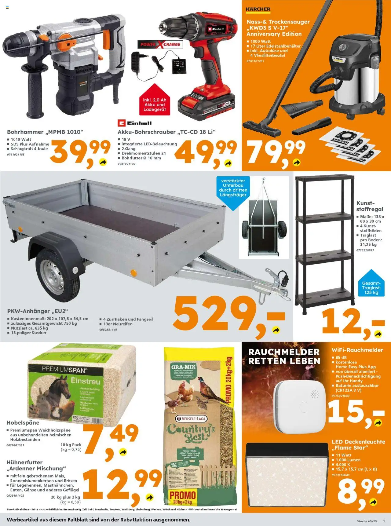 Globus Baumarkt - Baden-Württemberg – gültig ab 29.09.2025 | Seite: 3 | Produkte: Batterie, Ladegerät, Erbsen