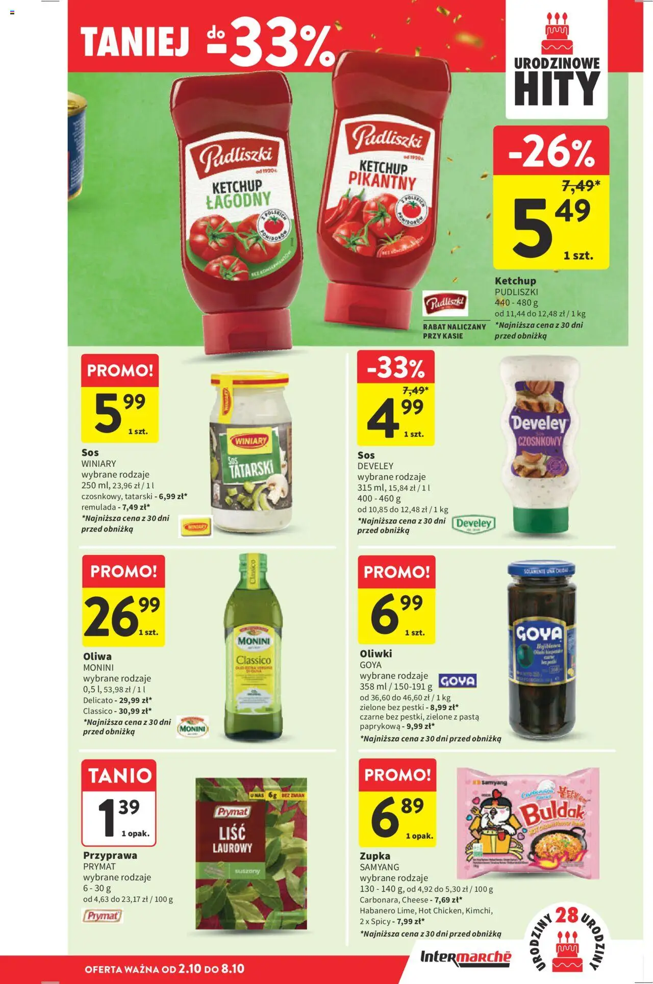 Intermarche Gazetka od 02.10.2025 | Strona: 35 | Produkty: Ketchup, Ketchup pudliszki