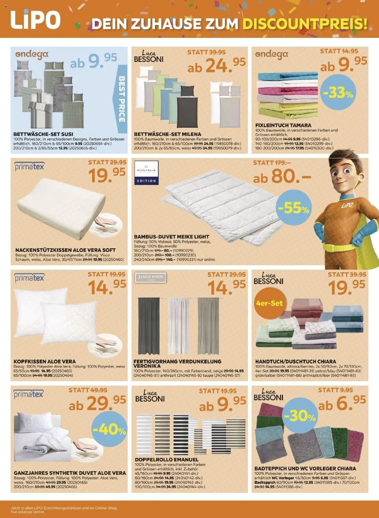 Lipo Aktionen – gültig ab 17.02.2026 | Seite: 8 | Produkte: Kopfkissen