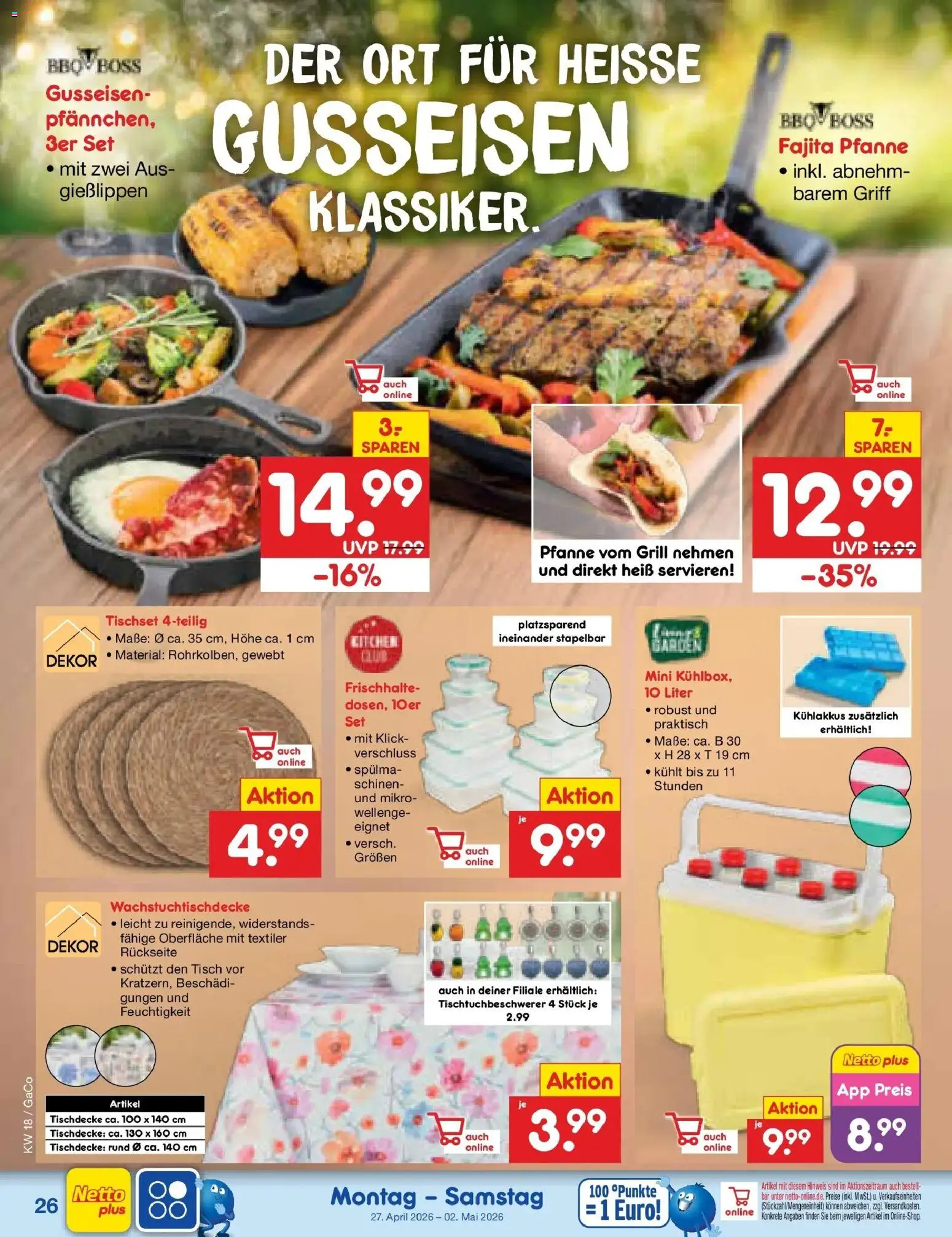 Netto Marken-Discount Prospekt Delitzsch	 – gültig ab 27.04.2026 | Seite: 40 | Produkte: Grill, Tisch