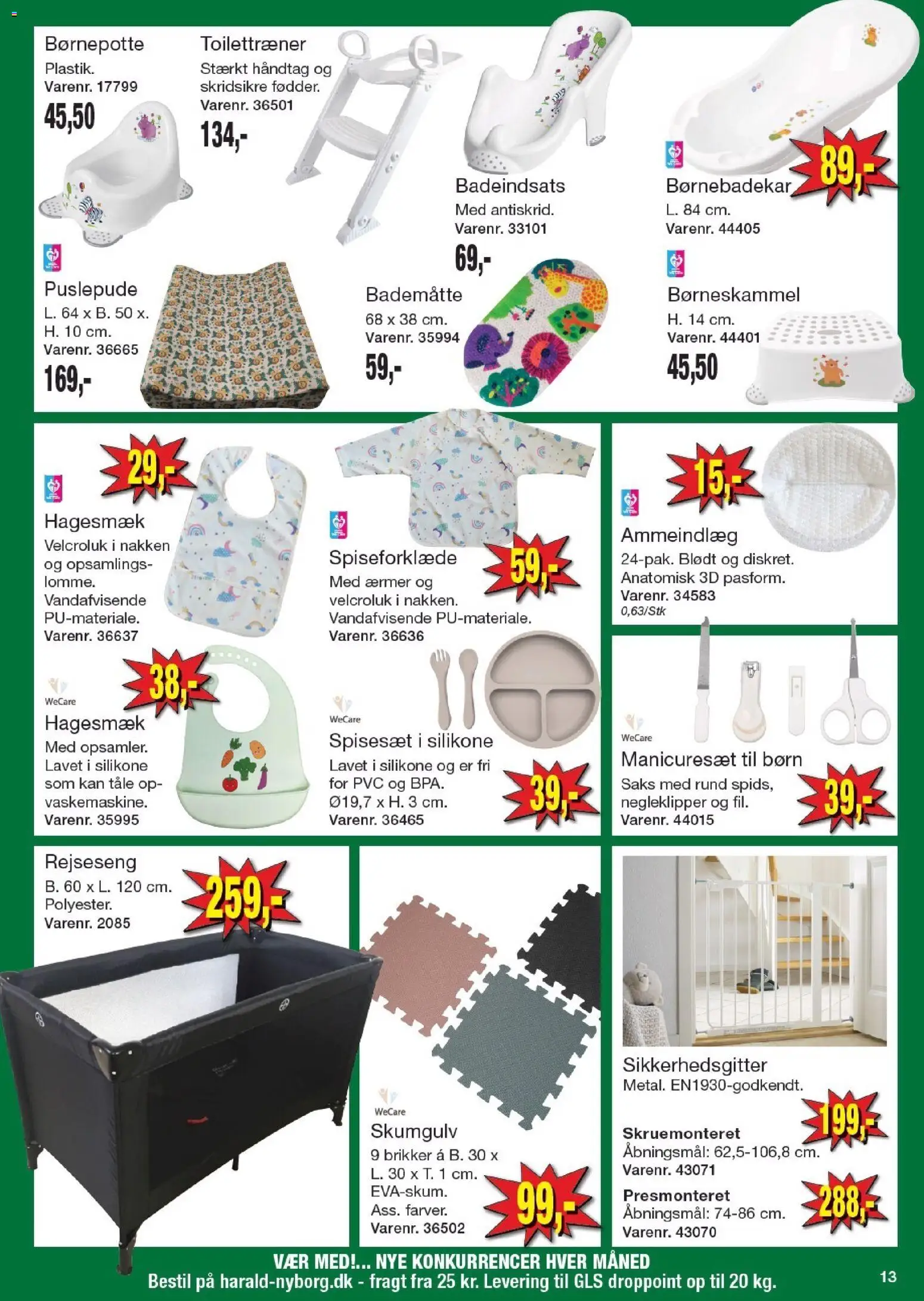 Harald Nyborg tilbudsavis – gyldig fra 18.12.2025 | Side: 13 | Produkter: Søm, Bademåtte