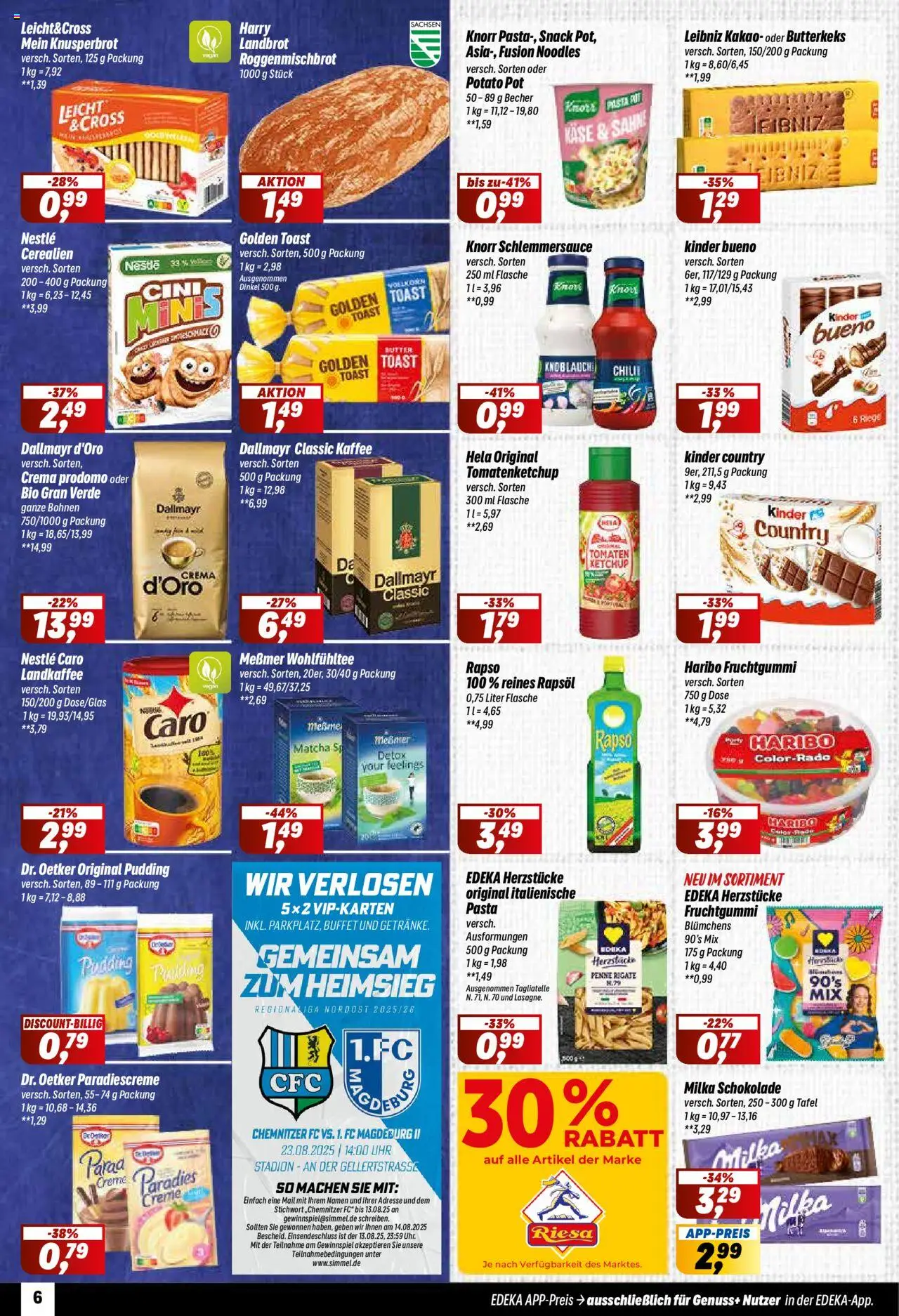 Simmel Prospekt 	 - gültig ab dem 11.08.2025 | Seite: 6 | Produkte: Butter, Schokolade, Creme, Knoblauch