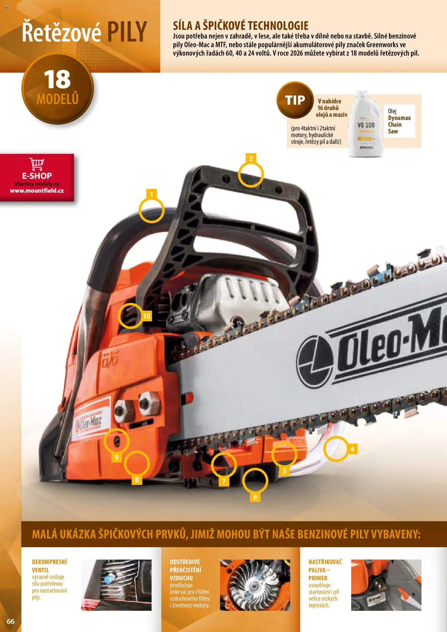 Mountfield katalog od 02.04.2026 | Strana: 66 | Produkty: Olej, Modely